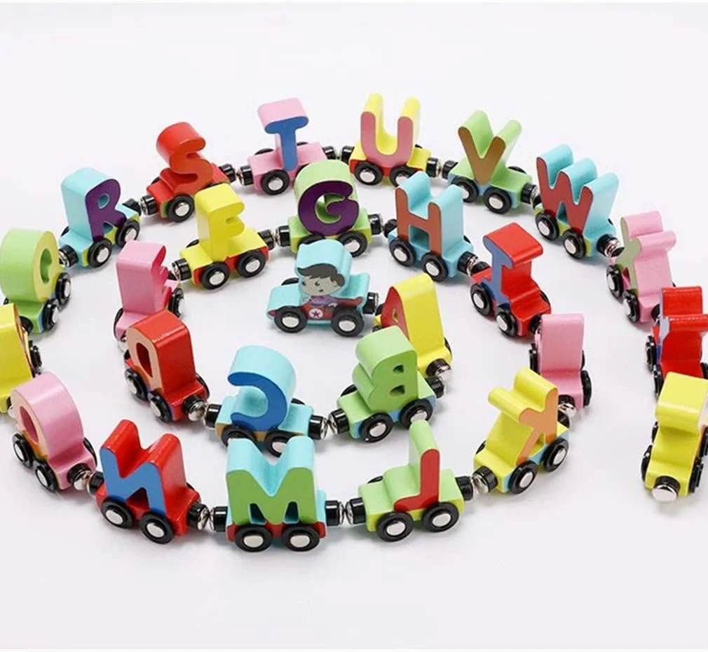 اسباب بازی قطار مغناطیسی حروف الفبای چوبی AM ANNA (مجموعه 27 قطعه) اسباب بازی قطار مغناطیسی حروف الفبای چوبی AM ANNA (مجموعه 27 قطعه)