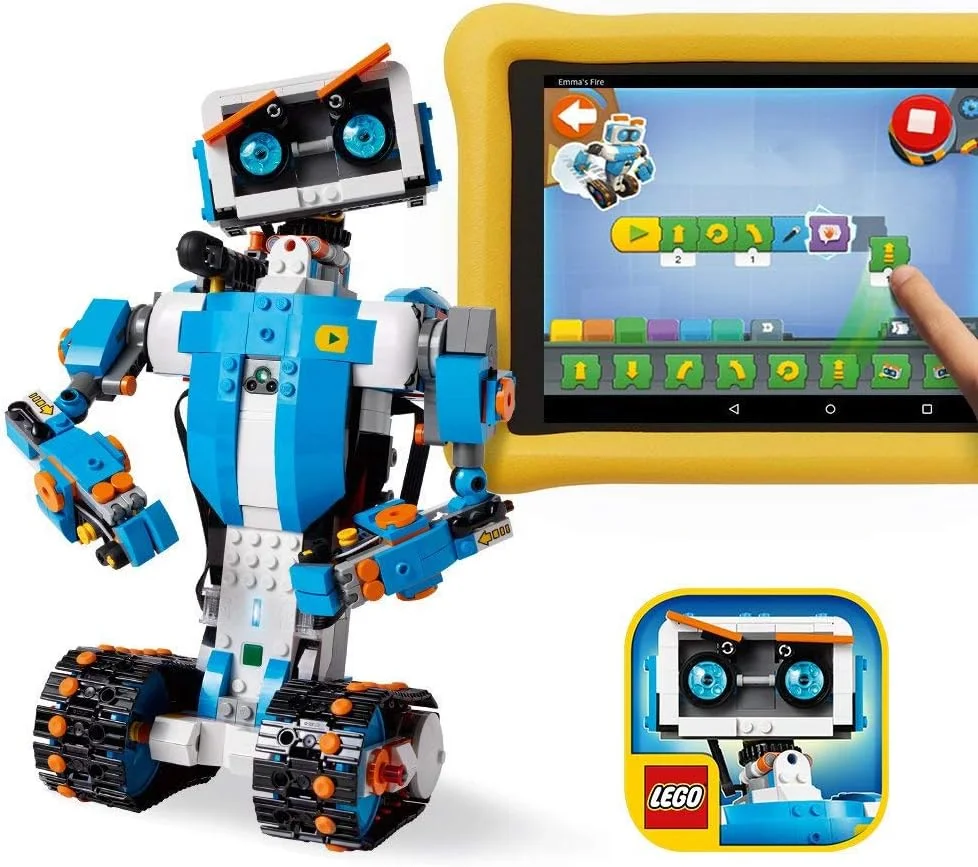 جعبه ابزار خلاقانه LEGO Boost 17101، مجموعه ساخت ربات سرگرم کننده و کیت کدنویسی آموزشی برای کودکان، اسباب بازی یادگیری STEM برنده جایزه (847 قطعه)