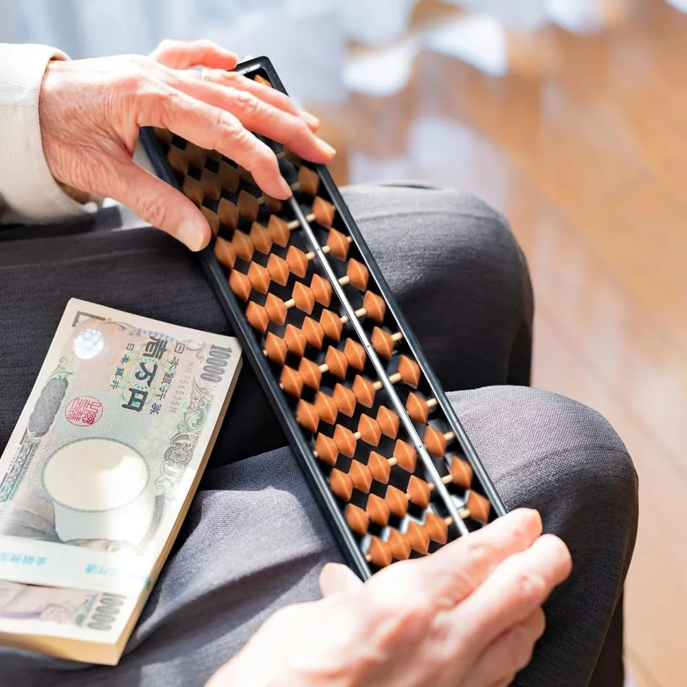 اسباب بازی چرتکه کودکان AMERTEER، ابزار ریاضی آموزشی 17 ردیفه، پازل اعداد چوبی، ساختار پلاستیکی بادوام، ستون مهره های سوروبان 17 رقمی، وسایل کمک آموزشی ریاضی مدرسه کودک سنتی - قهوه ای