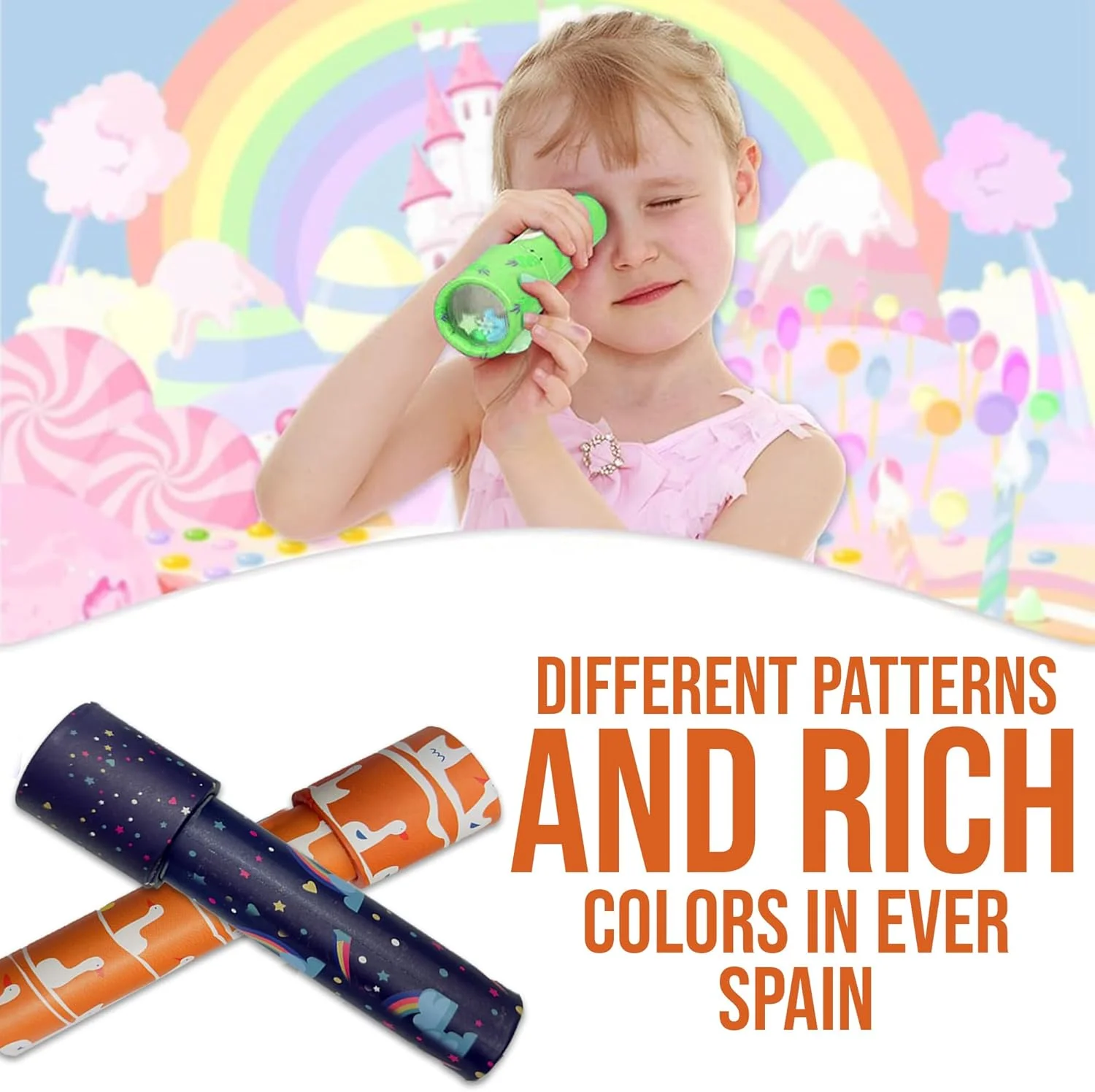 اسباب بازی های کالیدوسکوپ کلاسیک وینتیج AMERTEER برای کودکان - 15 عدد، جوراب ساق بلند آموزشی، پرکننده های کیسه هدیه مهمانی، هدایای برگشتی برای جشن تولد، کودکان، جوایز