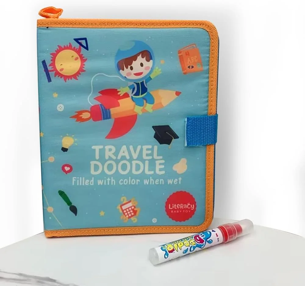 کتاب رنگ آمیزی جادویی با آب Amerteer برای کودکان - کتاب نقاشی با آب قابل استفاده مجدد با قلم جادویی - اسباب بازی های نقاشی دودل آموزش زودهنگام برای کودکان و نوپا - یادگیری سرگرم کننده و تعاملی