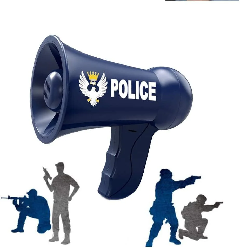 بلندگوی شیپوری AMERTEER | مگافون شیپوری قابل حمل | کنترل صدا برای کودکان و نوپایان | اسباب بازی بلندگوی سرگرم کننده