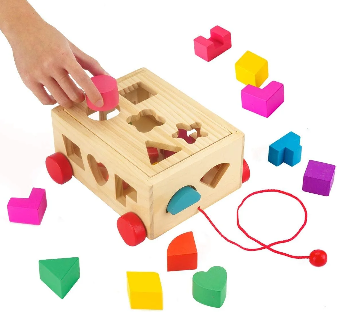 اسباب بازی مرتب سازی اشکال طرح خرس مومو، بلوک های ساختمانی آموزشی کودکان، اسباب بازی های بازی آموزشی اولیه برای نوزادان، هدیه تولد کودکان نوپا، 5060855831803