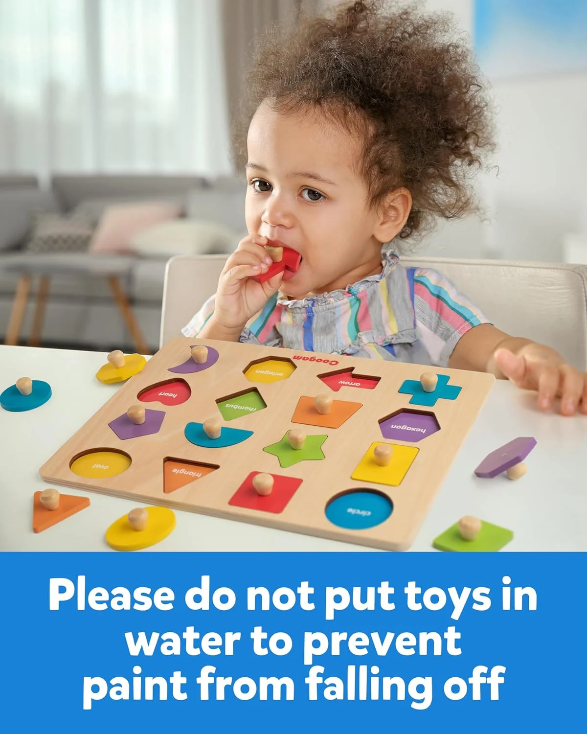 پازل چوبی اشکال مونته سوری Coogam، تخته مرتب سازی تطبیق رنگ مهارت های حرکتی ظریف، اسباب بازی آموزشی یادگیری زودهنگام هدیه برای کودک نوپا پیش دبستانی 3 4 5 ساله