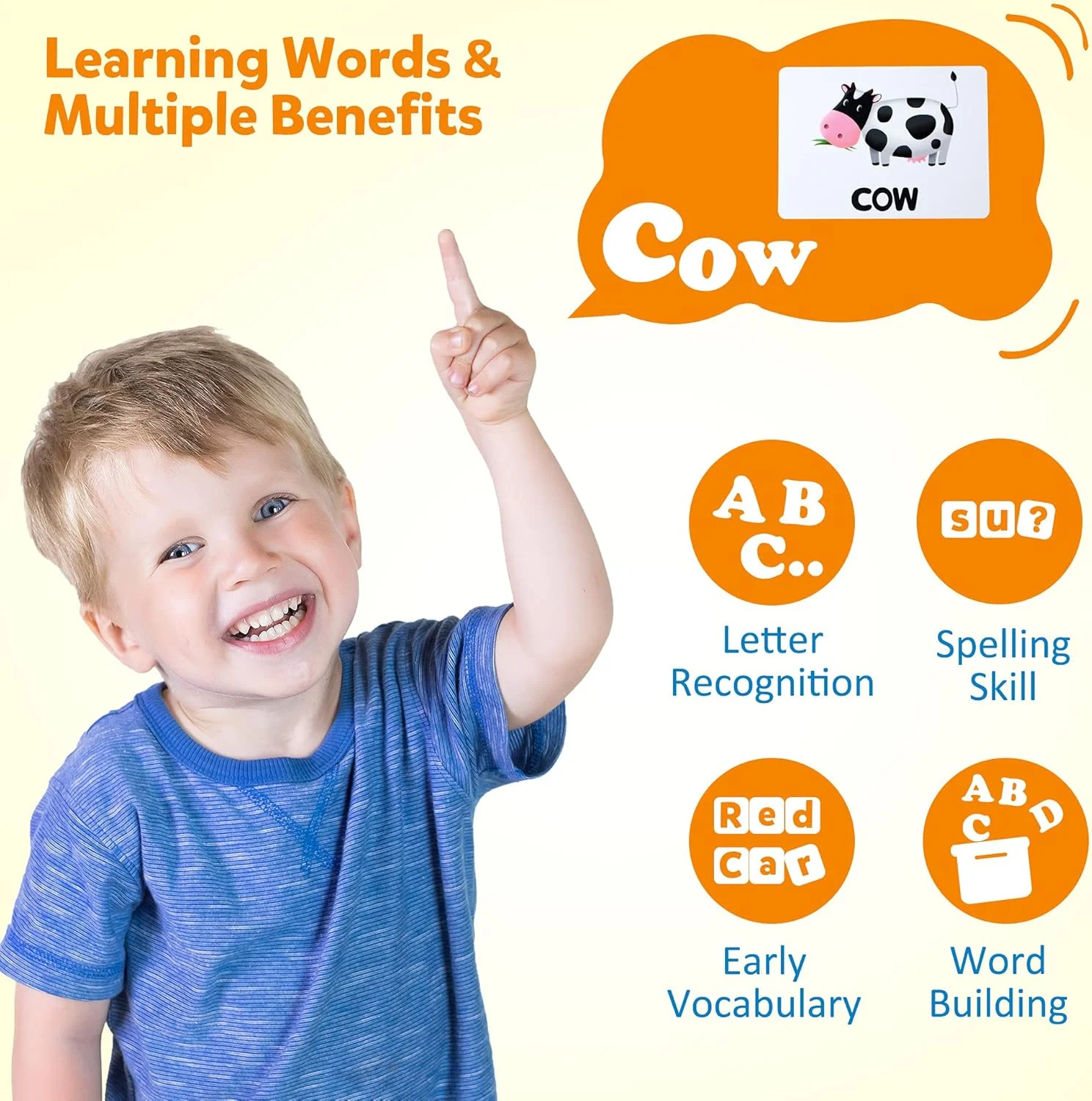 بازی املای بلوک های چوبی Coogam، کارت های فلش تطبیق حروف الفبا رنگی، مکعب های ABC، آموزش لغات پرکاربرد، پازل آموزشی مونته سوری، هدیه برای کودکان پیش دبستانی پسران و دختران 3 4 5 ساله