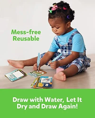 کارت های رنگ آمیزی با آب حروف الفبا کوگام، کارت های فلش نقاشی آکوا، نقاشی 26 حرف ABC کلمات، هدیه اسباب بازی آموزشی برای کودکان 3 4 5 ساله