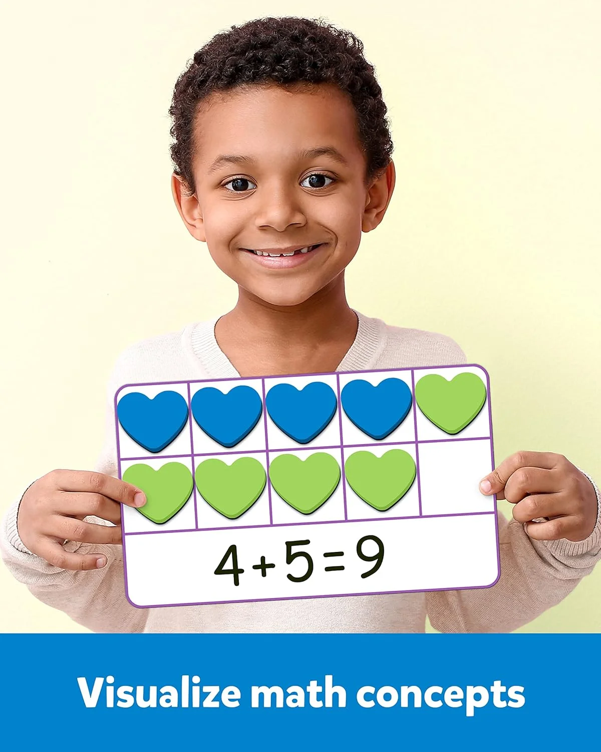 مجموعه ده تایی مغناطیسی کوگام، بازی های دست ورزی ریاضی برای کودکان با 6 صفحه ده تایی و 60 شمارنده مغناطیسی ریاضی، اسباب بازی آموزشی مونته سوری هدیه برای کودکان پیش دبستانی 3 4 5 ساله