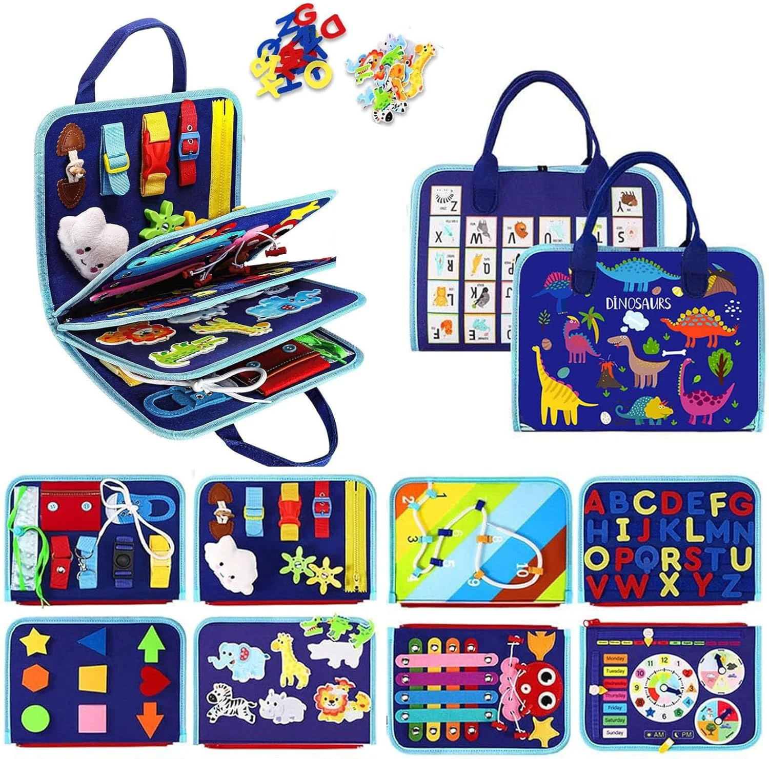 بورد آموزشی بوئنتی، اسباب بازی مونته سوری برای پسران و دختران 1، 2، 3 و 4 ساله، اسباب بازی های آموزشی مسافرتی، آموزش حسی مسافرتی، کودکان نوپا مهارت های اساسی را توسعه می دهند، (B)