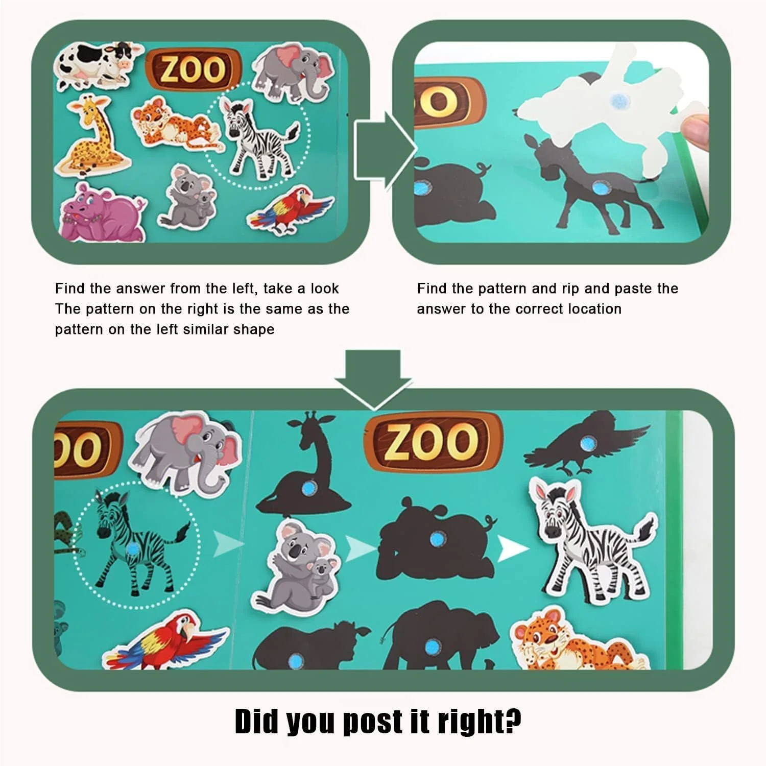 کتاب سرگرم کننده مونته سوری کودک بوئنتی، کتاب برچسب سرگرم کننده شناختی کودکان نوپا، کتاب ساکت فعالیت پیش دبستانی، مناسب برای پسران و دختران بالای 3 سال برای یادگیری کتاب (استایل 3)