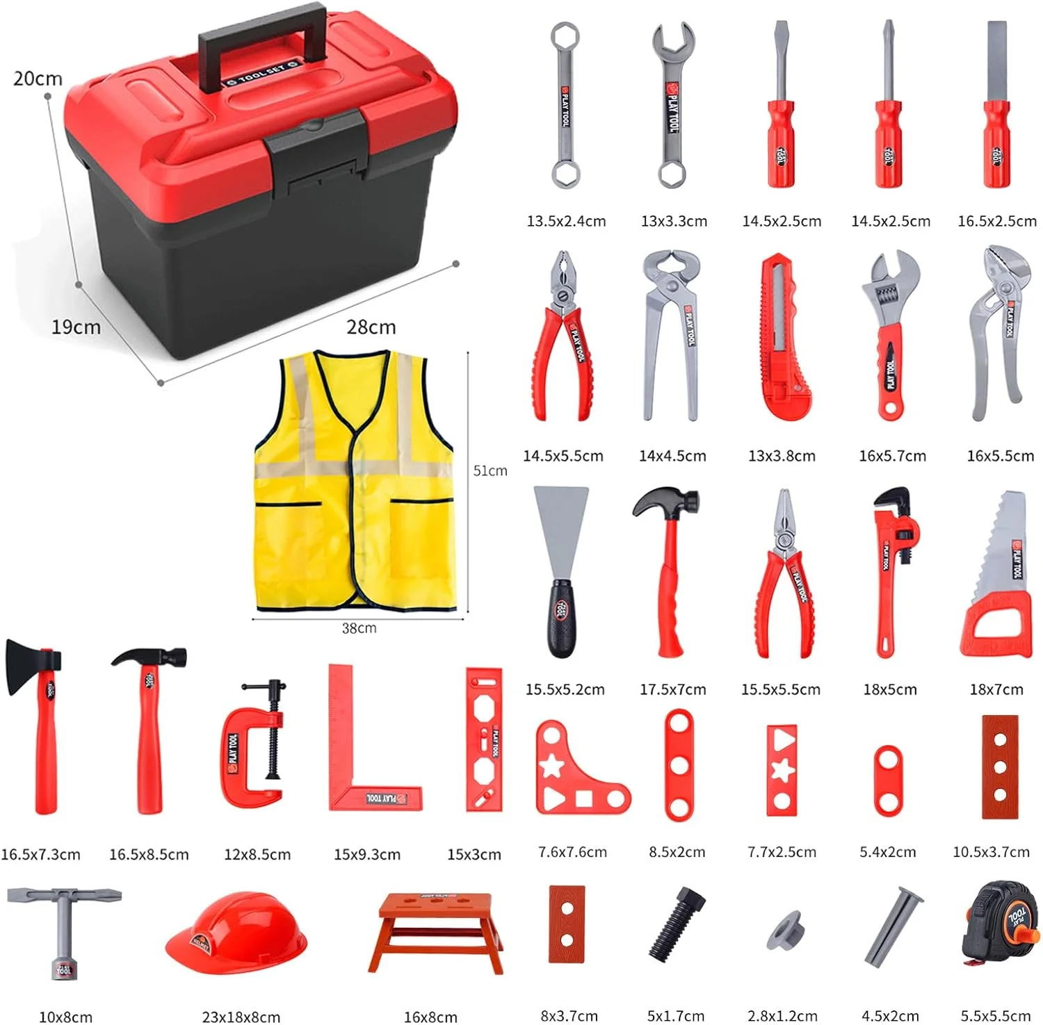 مجموعه ابزار 69 تکه کودکانه Beauenty، اسباب بازی های مهندسی پیش دبستانی برای کودکان 3 تا 7 ساله، شامل دریل برقی بی سیم، پیچ گوشتی ساختمانی، آچار، ابزار مونتاژ و جداسازی و نگهداری