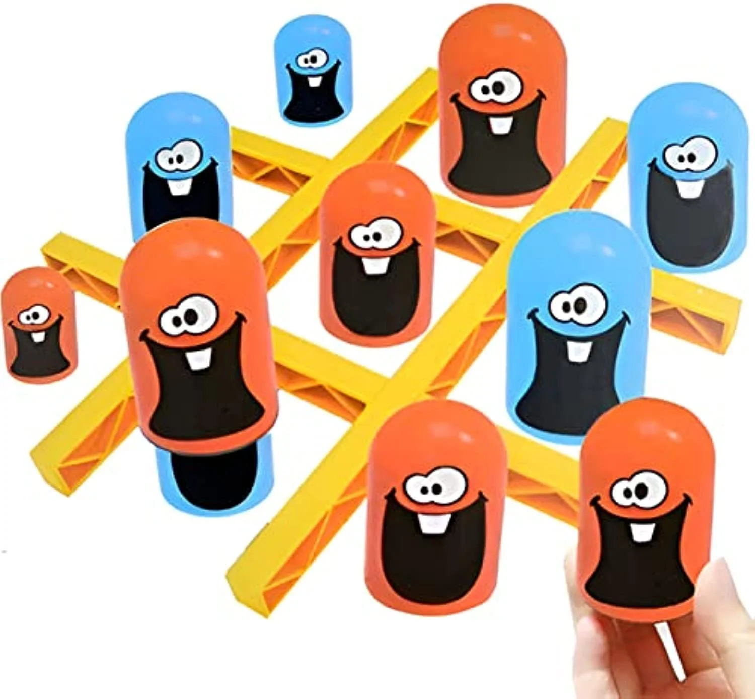 بازی فکری بلعیدنی Beauenty - بازی آموزشی پازلی تیک تاک تو کودکان، بازی سه بعدی تعاملی کلاسیک خانوادگی برای آموزش زودهنگام والدین و فرزندان