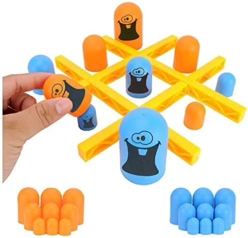 بازی فکری بلعیدنی Beauenty - بازی آموزشی پازلی تیک تاک تو کودکان، بازی سه بعدی تعاملی کلاسیک خانوادگی برای آموزش زودهنگام والدین و فرزندان