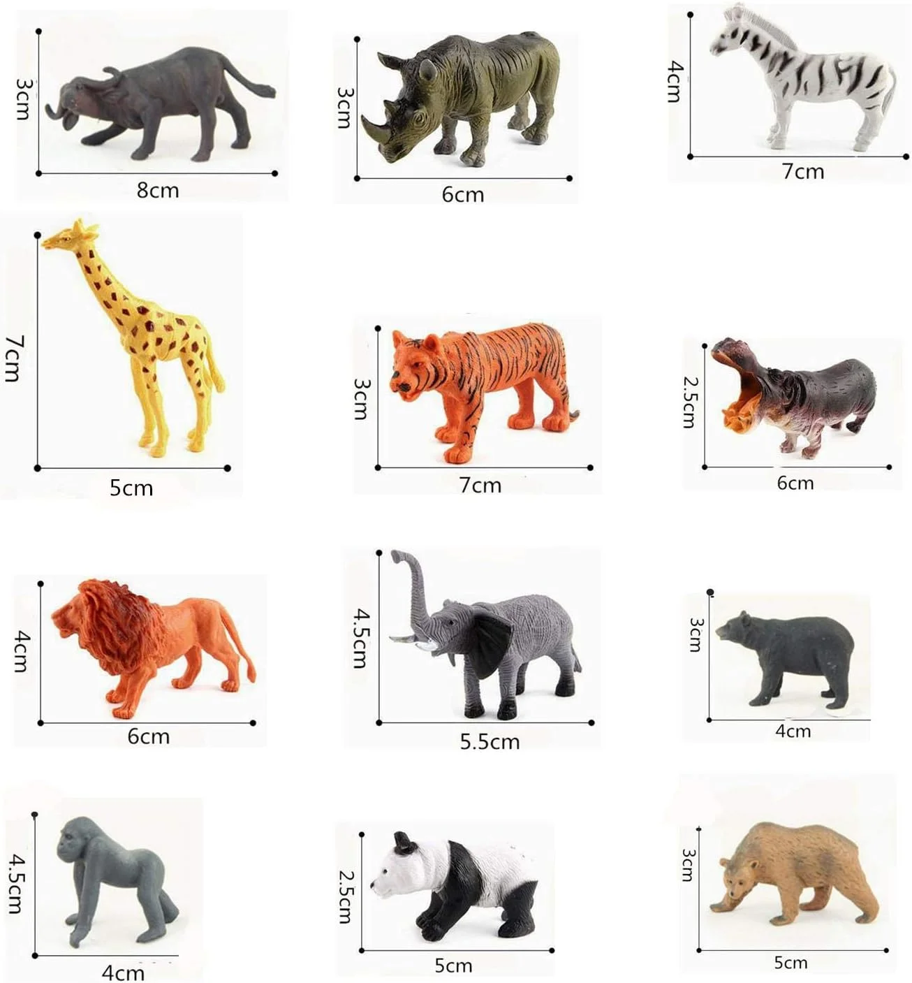 مجموعه اسباب بازی مدل حیوانات Beauenty، ۱۲ عدد اسباب بازی حیوانات شبیه سازی شده، باغ وحش کوچک، اسباب بازی آموزشی کودک مجموعه اسباب بازی مدل حیوانات Beauenty، ۱۲ عدد اسباب بازی حیوانات شبیه سازی شده، باغ وحش کوچک، اسباب بازی آموزشی کودک