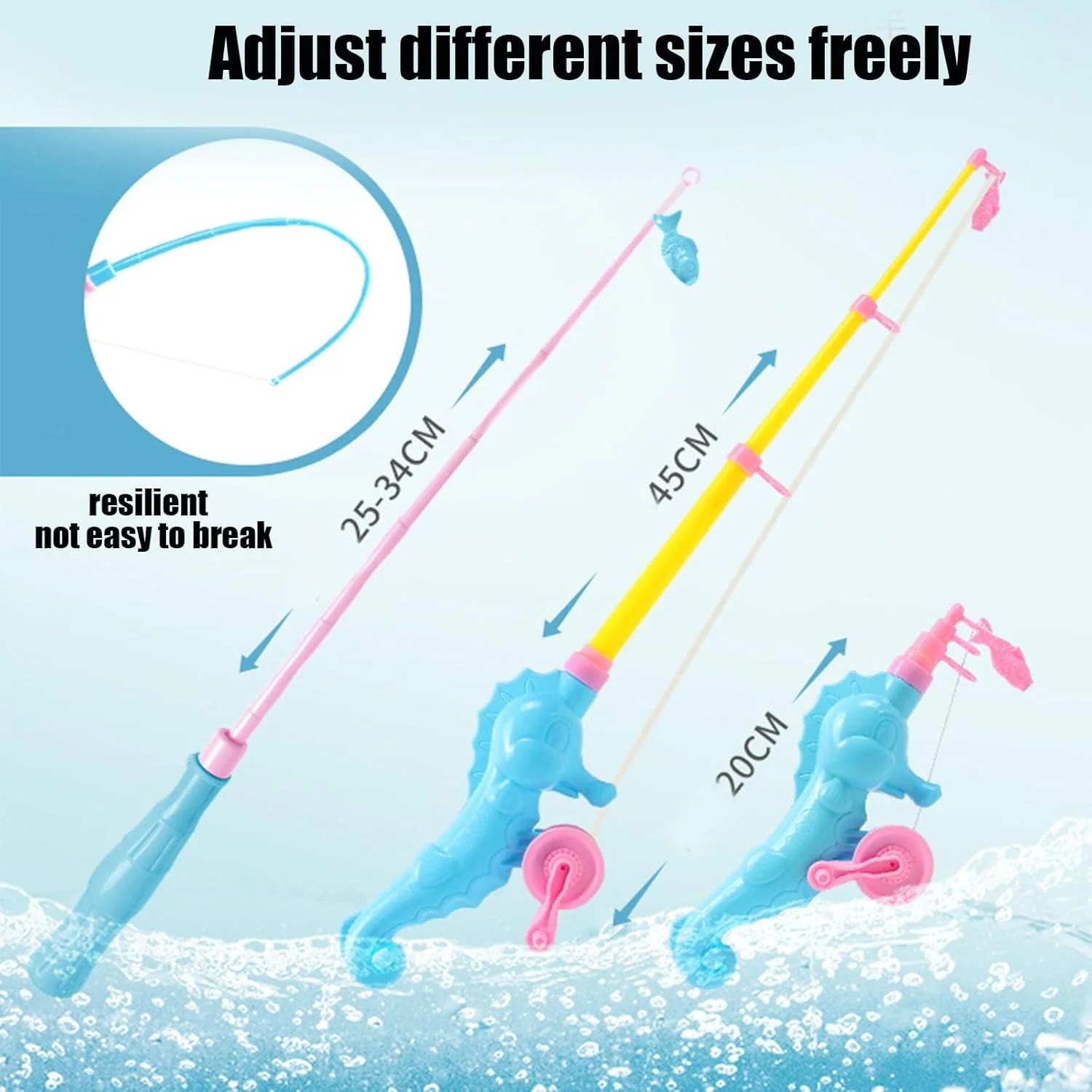 مجموعه اسباب بازی ماهیگیری مغناطیسی Beauenty برای کودکان | مناسب میز آبی، وان حمام، مهمانی استخر کودکان، همراه با میله، تور، ماهی های شناور پلاستیکی، حیوانات رنگارنگ اقیانوسی و دریایی، هدیه تولد برای کودکان 3، 4، 5 و 6 ساله مجموعه اسباب بازی ماهیگیری مغناطیسی Beauenty برای کودکان | مناسب میز آبی، وان حمام، مهمانی استخر کودکان، همراه با میله، تور، ماهی های شناور پلاستیکی، حیوانات رنگارنگ اقیانوسی و دریایی، هدیه تولد برای کودکان 3، 4، 5 و 6 ساله