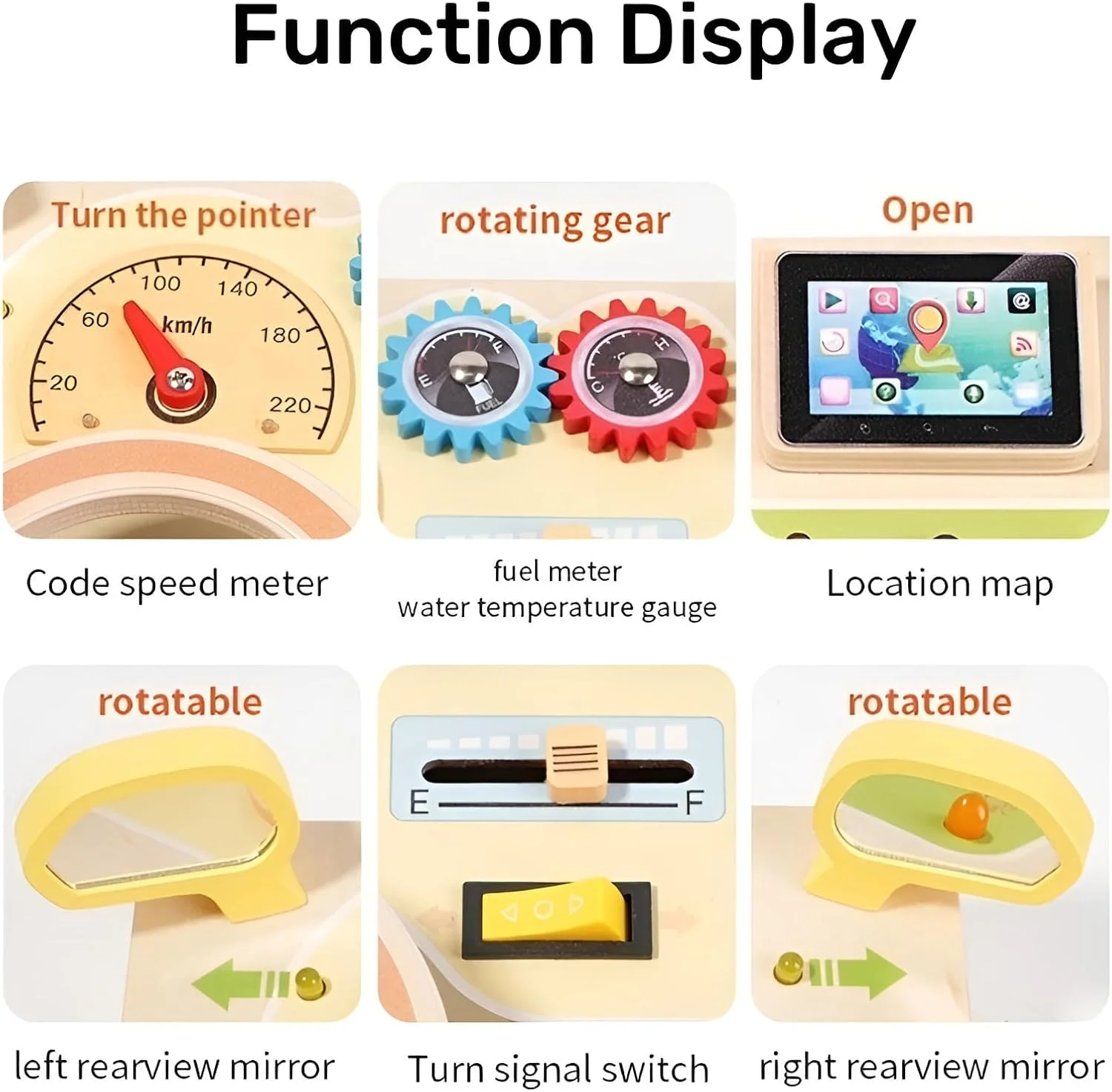 بیز بورد مونته سوری Beauenty برای کودکان نوپا، اسباب بازی چوبی حسی فرمان با چراغ LED، فعالیت های یادگیری پیش دبستانی برای مهارت های حرکتی ظریف، هدایای آموزشی برای کودکان
