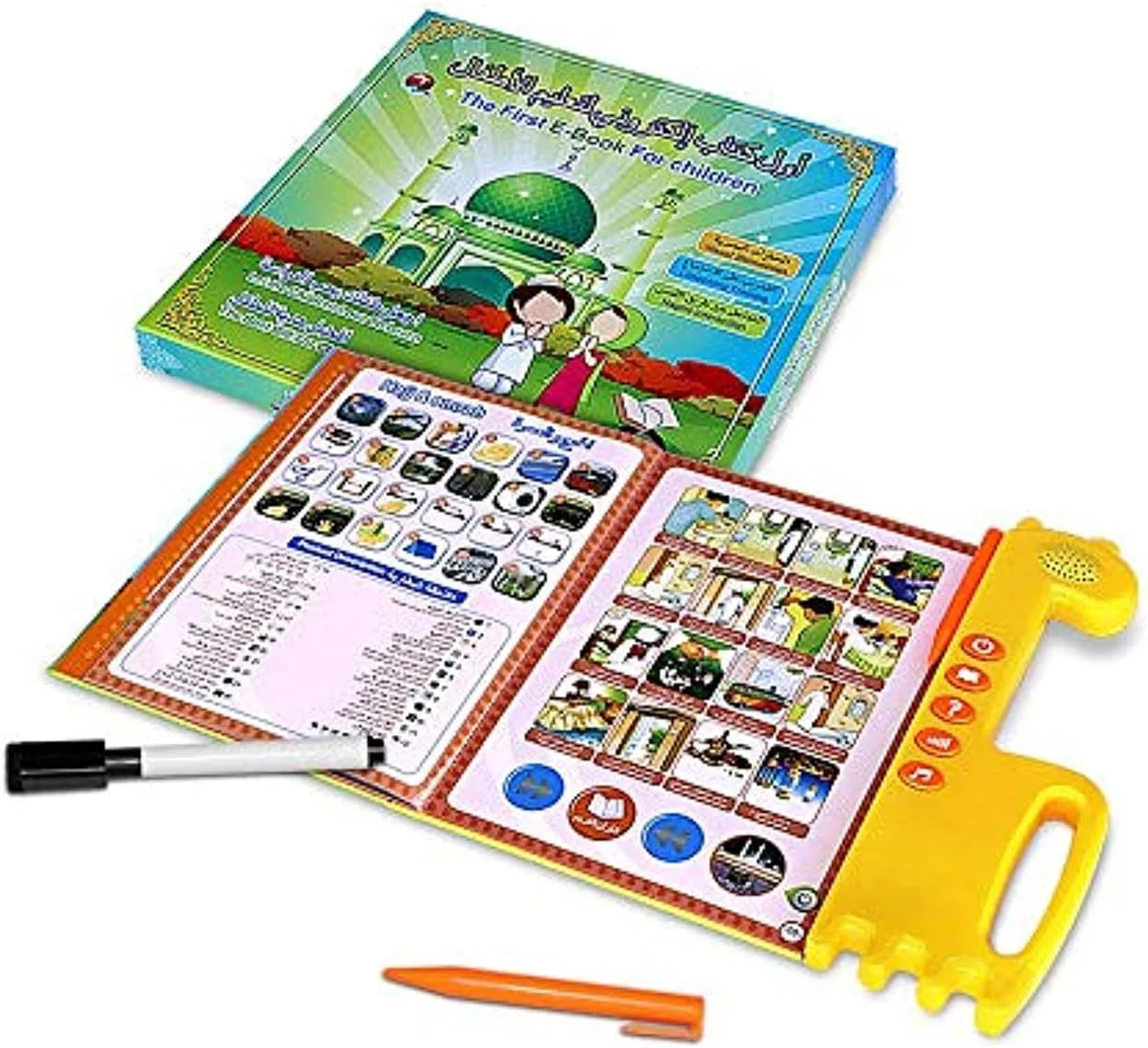 دستگاه آموزش قرآن کریم الکترونیکی بوئنتی، کلمات انگلیسی و عربی، بهترین هدیه کتاب الکترونیکی آموزشی کودکان، اسباب بازی کودکانه - QT0626