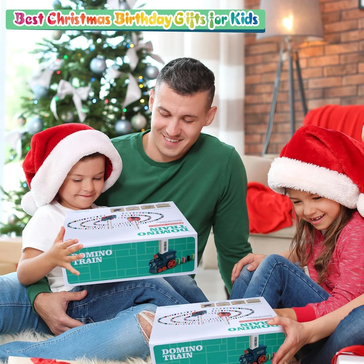 مجموعه قطار دومینو AWH – 60 قطعه، اسباب بازی ساختنی مونته سوری STEM برای کودکان 3 تا 8 سال | قطار چیدمان دومینو اتوماتیک با نور و صدا | هدیه آموزشی برای پسران و دختران 4، 5، 6 و 7 ساله