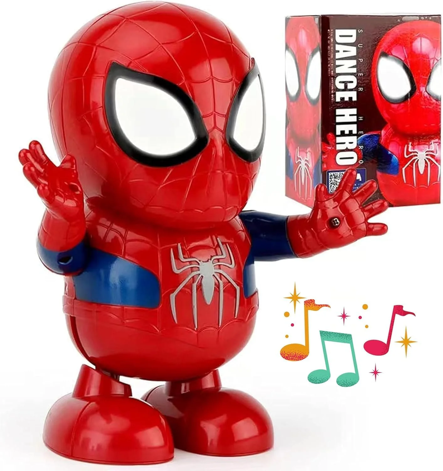 ربات رقصنده تعاملی AWH برای کودکان - موسیقی، چراغ های LED چشمک زن و حرکت هوشمندانه، اسباب بازی جذاب برای راه رفتن و رقصیدن برای ذهن های کنجکاو 3 تا 7 سال