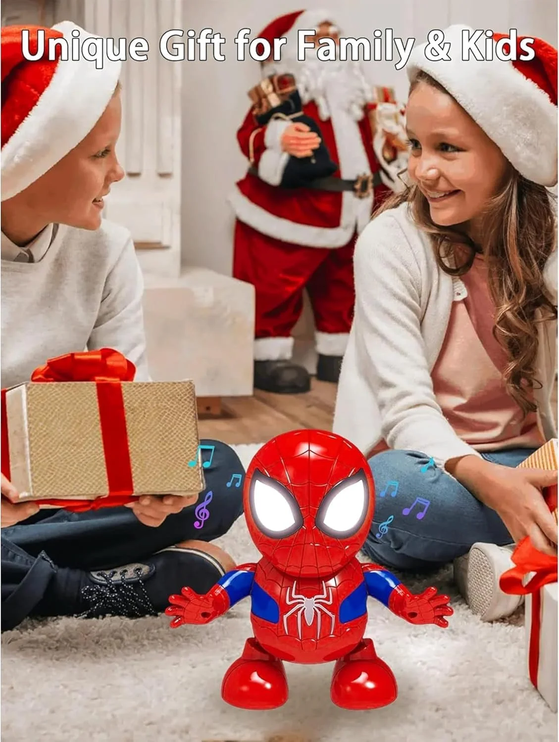 ربات رقصنده تعاملی AWH برای کودکان - موسیقی، چراغ های LED چشمک زن و حرکت هوشمندانه، اسباب بازی جذاب برای راه رفتن و رقصیدن برای ذهن های کنجکاو 3 تا 7 سال