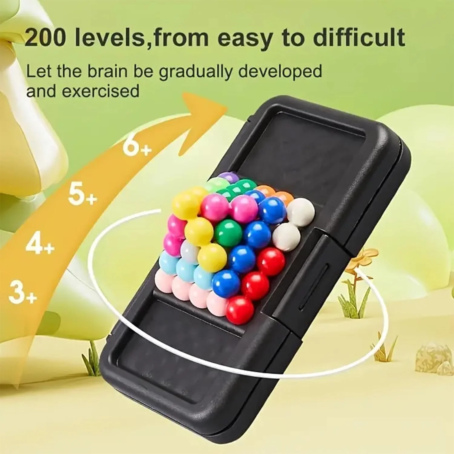 بازی پازل سه بعدی – صفحه منطقی آموزشی با چالش های متعدد برای کودکان 3 سال به بالا، اسباب بازی تقویت کننده مغز برای توسعه مهارت های شناختی و سرگرمی خانوادگی