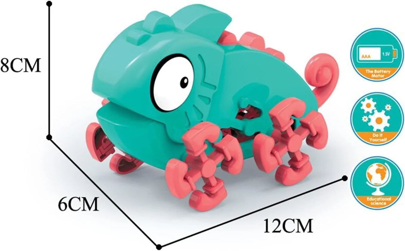 مجموعه اسباب بازی کوکی آفتاب‌پرست AWH – مدل مکانیکی حیوانات با چرخ‌دنده برای کودکان 6 سال به بالا، اسباب بازی آموزشی متحرک برای سرگرمی و یادگیری