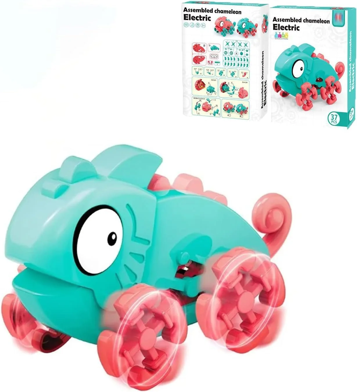 مجموعه اسباب بازی کوکی آفتاب‌پرست AWH – مدل مکانیکی حیوانات با چرخ‌دنده برای کودکان 6 سال به بالا، اسباب بازی آموزشی متحرک برای سرگرمی و یادگیری