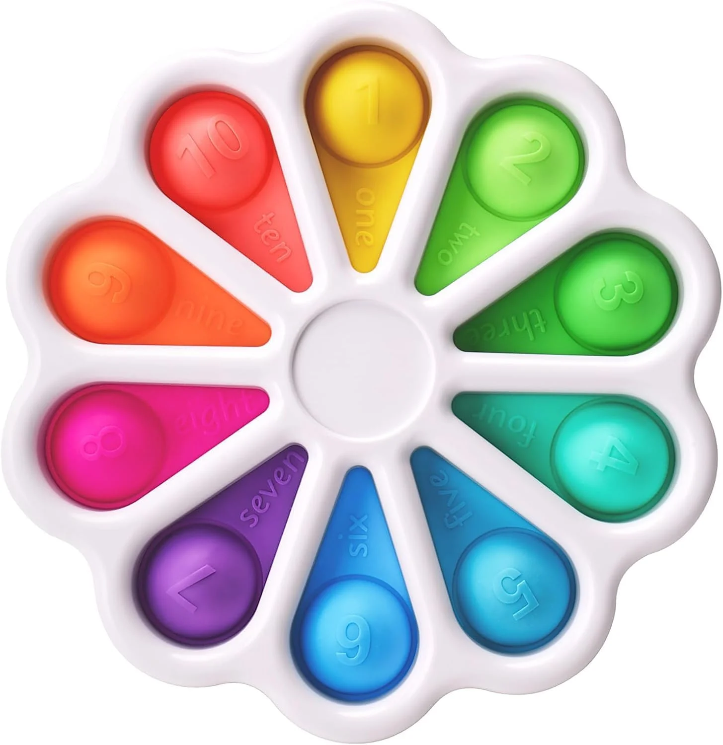 اسباب بازی حباب فشاری طرح گل – اسباب بازی حسی ساده و رنگارنگ برای کودکان – اسباب بازی آموزشی برای کاهش استرس، بیش فعالی، اوتیسم و ​​یادگیری تشخیص رنگ
