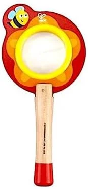 ذره بین طرح زنبور هاپه - ابزار مطالعه طبیعت کودکان | ذره بین با طرح زنبور | اسباب بازی های فضای باز | ذره بین دستی آموزشی | 3 سال به بالا