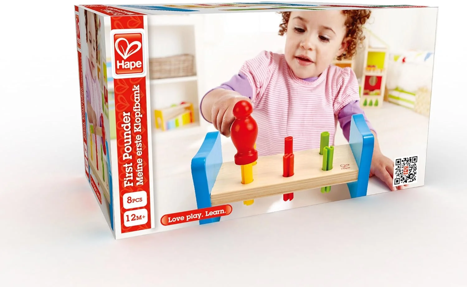 اسباب بازی چوبی کوبیدنی Hape مدل E0503، چند رنگ