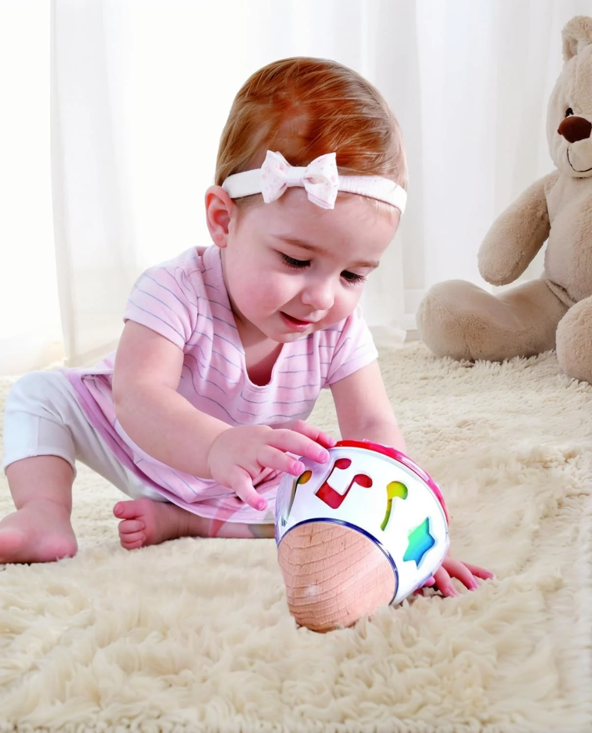 جعبه موزیکال چرخشی هاپ مدل E0332، چند رنگ، 40 در 40 سانتی متر