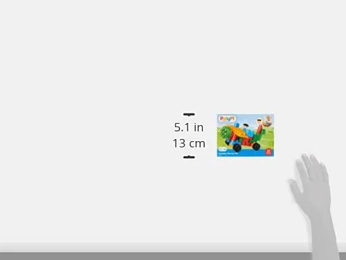مجموعه شروع خلاقانه Hape Polym | مجموعه اسباب بازی آجری ساختمانی 25 تکه با فیگورها و لوازم جانبی