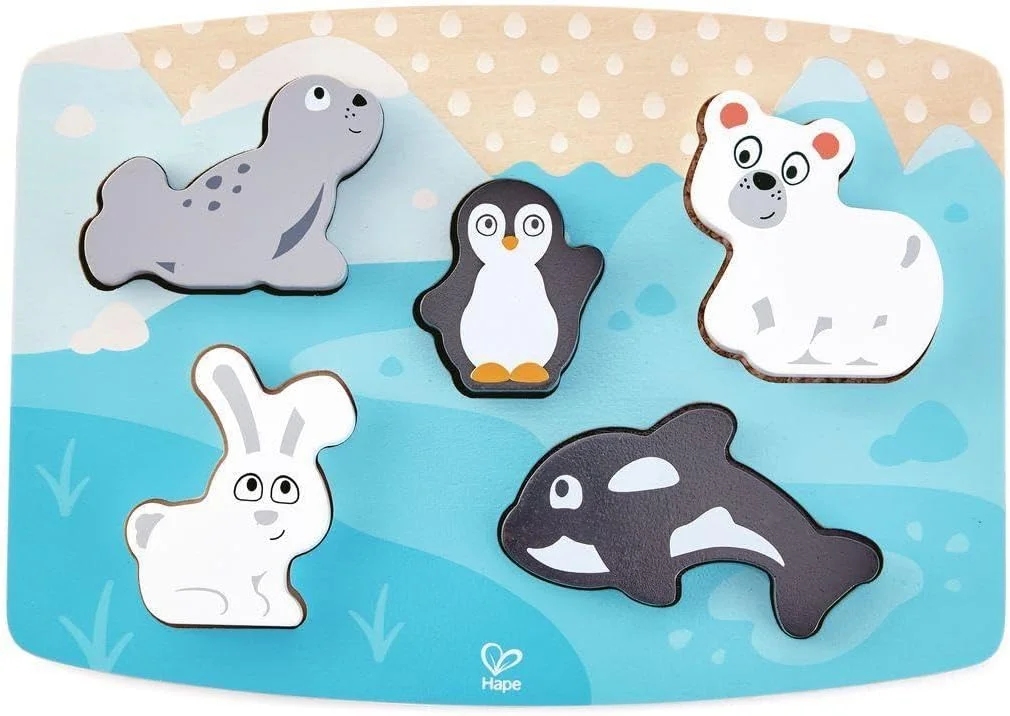 پازل لمسی حیوانات قطبی Hape E1620