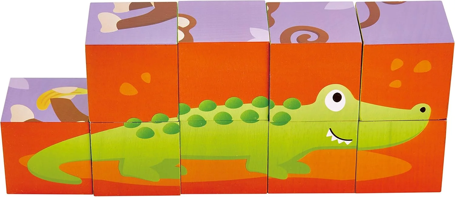 پازل بلوک حیوانات جنگلی Joma HAP-E1619، چند رنگ، 60 x 80 سانتی متر