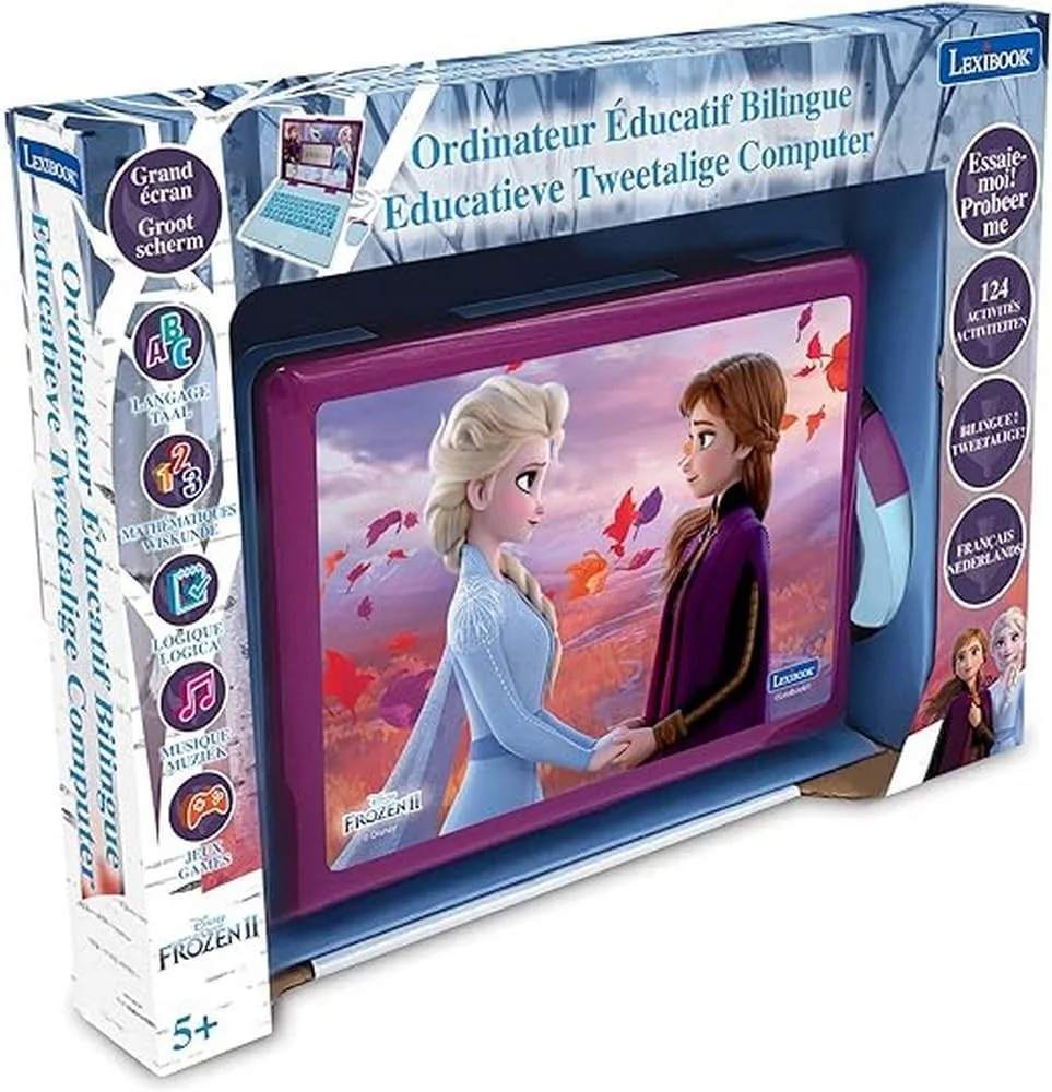 لپ تاپ آموزشی دوزبانه فرانسوی/هلندی Lexibook Frozen، اسباب بازی کودکان با 124 فعالیت برای یادگیری، سرگرمی و نواختن پیانو، آبی/بنفش، JC598FZi10 لپ تاپ آموزشی دوزبانه فرانسوی/هلندی Lexibook Frozen، اسباب بازی کودکان با 124 فعالیت برای یادگیری، سرگرمی و نواختن پیانو، آبی/بنفش، JC598FZi10