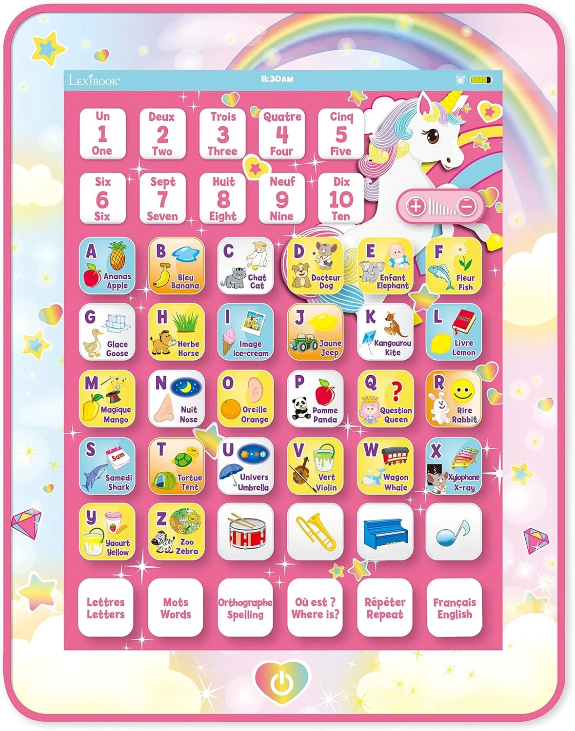 تبلت آموزشی دو زبانه لکسی بوک تکشاخ، زبان های انگلیسی/لهستانی، JCPAD002UNIi17