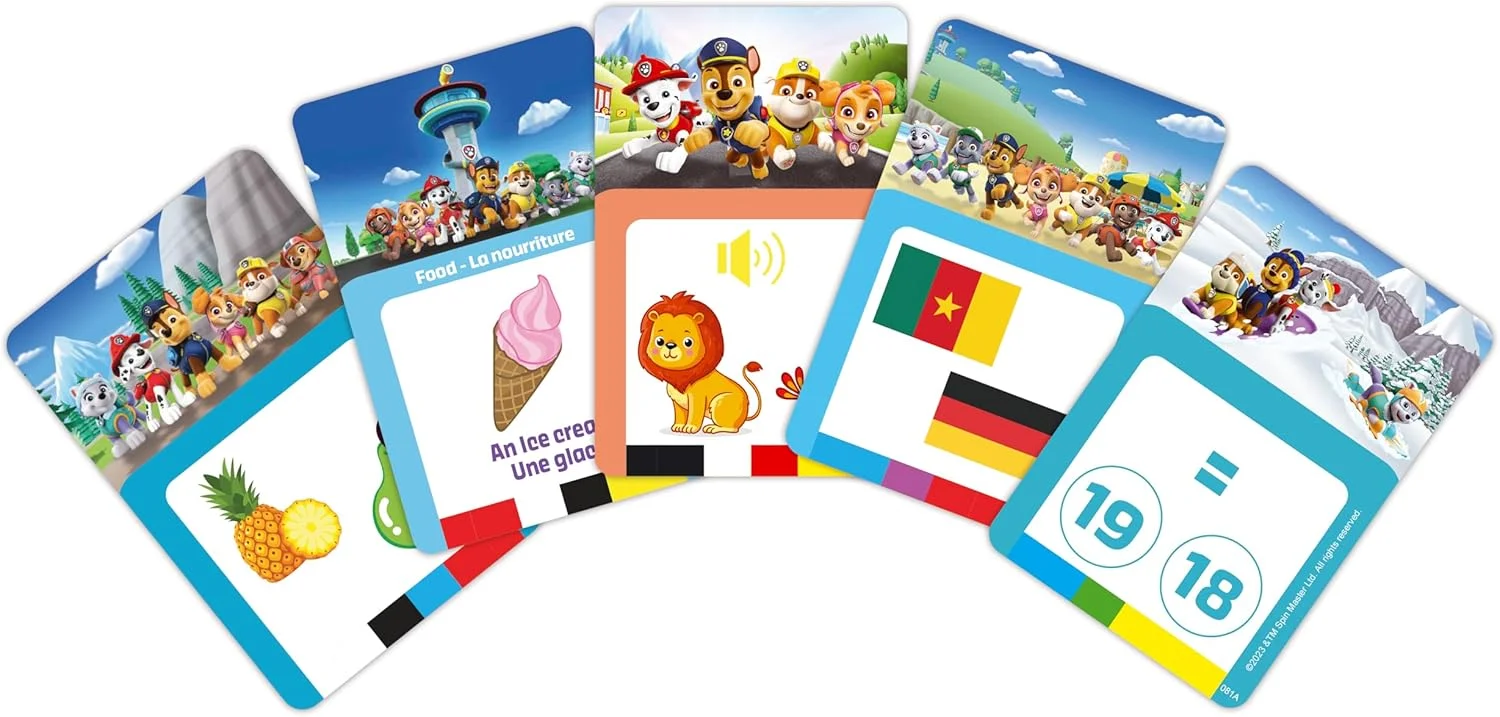 لِکسی بوک، پاو پاترول، کارت خوان تعاملی دو زبانه، اسباب بازی صوتی برای یادگیری زبان انگلیسی و فرانسوی، 150 کارت آموزشی دو طرفه، کوئیز آموزشی و دستگاه فلش کارت، آبی/قرمز، JCR10PAi1 لِکسی بوک، پاو پاترول، کارت خوان تعاملی دو زبانه، اسباب بازی صوتی برای یادگیری زبان انگلیسی و فرانسوی، 150 کارت آموزشی دو طرفه، کوئیز آموزشی و دستگاه فلش کارت، آبی/قرمز، JCR10PAi1