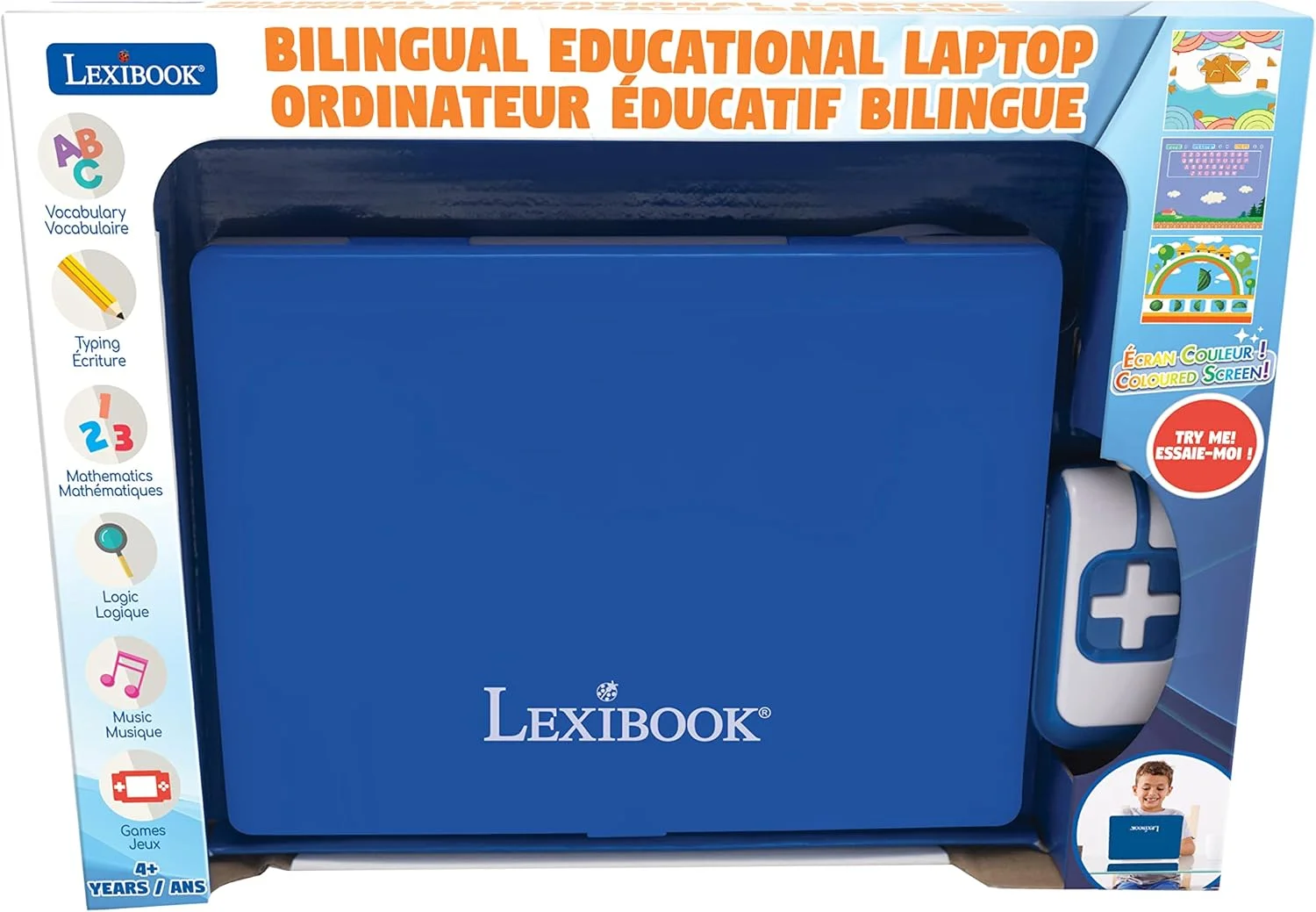 لپ تاپ آموزشی و دو زبانه فرانسوی/انگلیسی LEXIBOOK JC798i1 با صفحه نمایش رنگی - 130 فعالیت برای یادگیری زبان ها، تایپ، ریاضی، منطق، موسیقی و انجام بازی - آبی لپ تاپ آموزشی و دو زبانه فرانسوی/انگلیسی LEXIBOOK JC798i1 با صفحه نمایش رنگی - 130 فعالیت برای یادگیری زبان ها، تایپ، ریاضی، منطق، موسیقی و انجام بازی - آبی