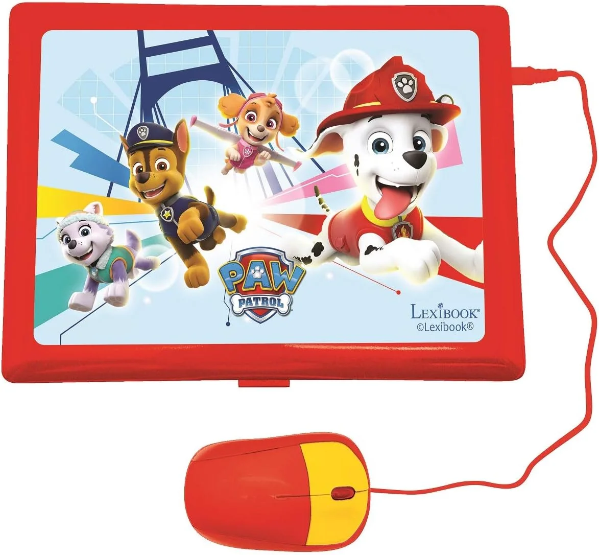 لپ تاپ آموزشی و دو زبانه Lexibook Paw Patrol آلمانی/انگلیسی - اسباب بازی برای کودکان (پسران و دختران) 124 فعالیت، یادگیری، بازی و موسیقی با Chase Marshall - قرمز/آبی JC598PAi3 لپ تاپ آموزشی و دو زبانه Lexibook Paw Patrol آلمانی/انگلیسی - اسباب بازی برای کودکان (پسران و دختران) 124 فعالیت، یادگیری، بازی و موسیقی با Chase Marshall - قرمز/آبی JC598PAi3
