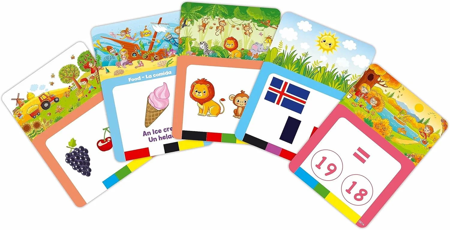 دستگاه کارت خوان تعاملی دو زبانه Lexibook، اسپانیایی/انگلیسی، 150 کارت دو طرفه، ماشین کوئیز و فلش کارت آموزشی، قرمز، JCR10i2 دستگاه کارت خوان تعاملی دو زبانه Lexibook، اسپانیایی/انگلیسی، 150 کارت دو طرفه، ماشین کوئیز و فلش کارت آموزشی، قرمز، JCR10i2