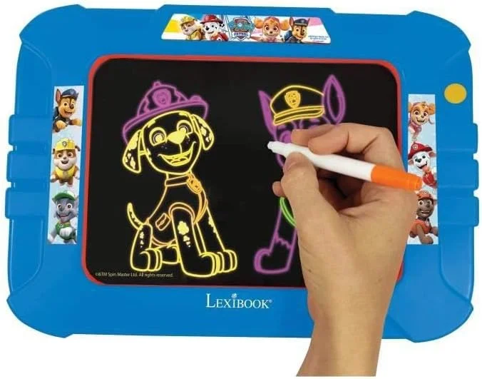 تخته طراحی الکترونیکی نئون سگ های نگهبان LEXIBOOK، اسباب بازی هنری و خلاقانه برای دختران و پسران، شامل پارچه تمیز کننده و ماژیک، قرمز/آبی، CRNEOPA تخته طراحی الکترونیکی نئون سگ های نگهبان LEXIBOOK، اسباب بازی هنری و خلاقانه برای دختران و پسران، شامل پارچه تمیز کننده و ماژیک، قرمز/آبی، CRNEOPA