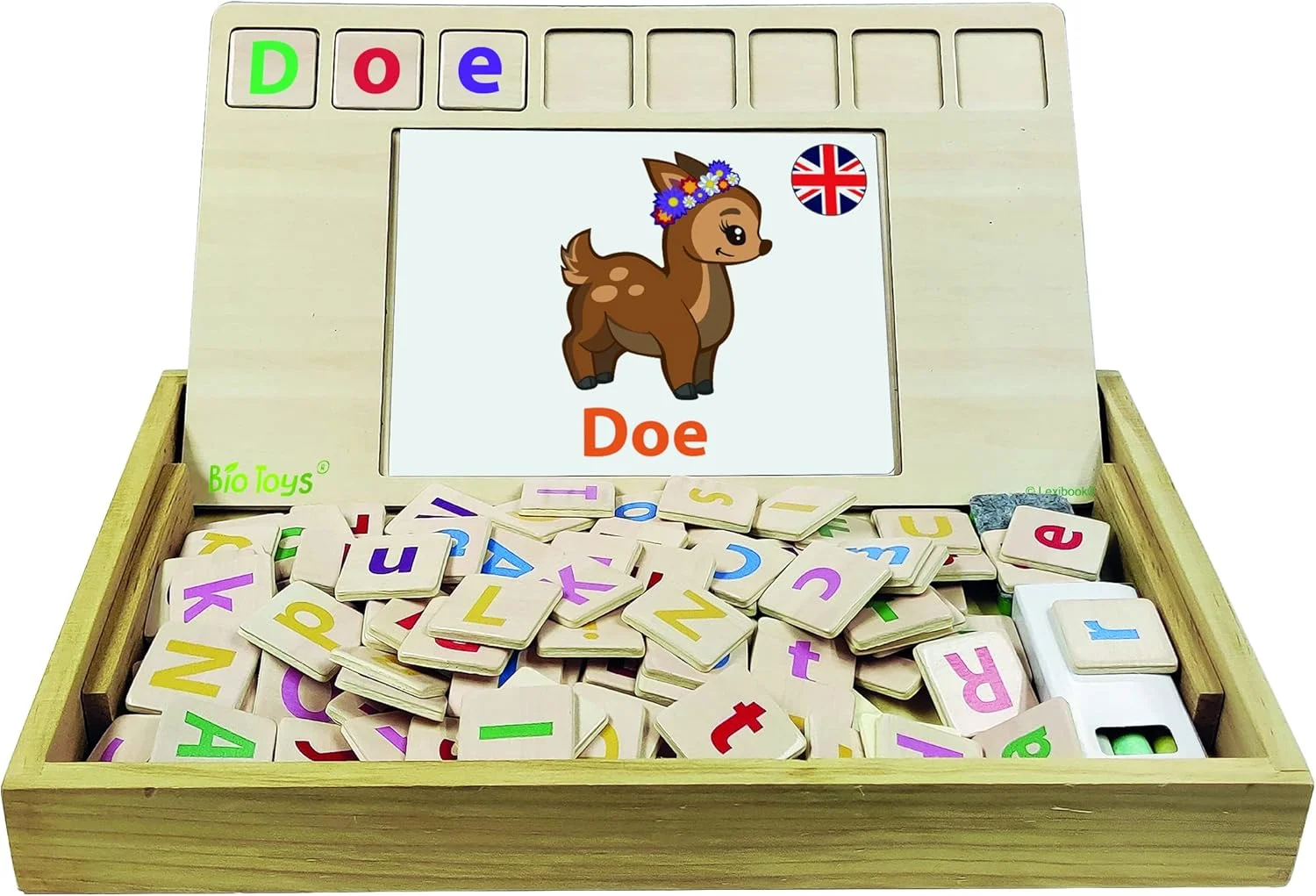 مدرسه اسباب بازی های زیستی LEXIBOOK EDU100i3، دو زبانه آلمانی/انگلیسی، چوبی، 50 کارت کلمه، الفبا، بازی آموزشی مدرسه اسباب بازی های زیستی LEXIBOOK EDU100i3، دو زبانه آلمانی/انگلیسی، چوبی، 50 کارت کلمه، الفبا، بازی آموزشی