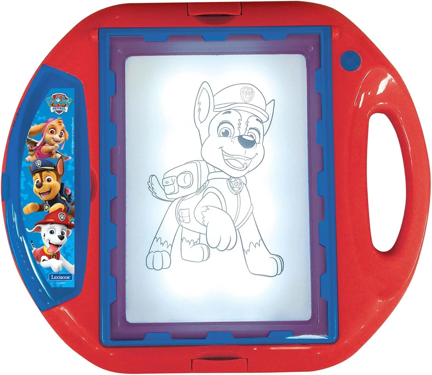 پروژکتور نقاشی Lexibook Paw Patrol، دارای 4 تمبر، 10 قالب، صفحه نمایش نورانی، 1 قلم، اسباب بازی هنری و خلاقانه برای دختران و پسران، قرمز/آبی، CR310PA پروژکتور نقاشی Lexibook Paw Patrol، دارای 4 تمبر، 10 قالب، صفحه نمایش نورانی، 1 قلم، اسباب بازی هنری و خلاقانه برای دختران و پسران، قرمز/آبی، CR310PA