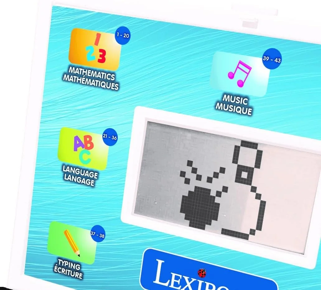 لپ تاپ آموزشی دو زبانه انگلیسی/فرانسوی Lexibook، ۱۲۴ فعالیت زبانی، نوشتن، ریاضی، منطق، موسیقی و بازی، پسران و دختران، JC498i1، یک سایز لپ تاپ آموزشی دو زبانه انگلیسی/فرانسوی Lexibook، ۱۲۴ فعالیت زبانی، نوشتن، ریاضی، منطق، موسیقی و بازی، پسران و دختران، JC498i1، یک سایز