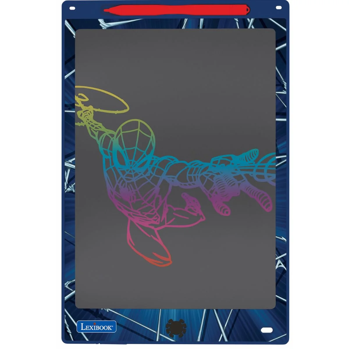 تخته جادویی لکسی بوک، مرد عنکبوتی، اسباب بازی هنری و خلاقانه برای دختران و پسران، نقاشی های چند رنگ، صفحه نمایش 11 اینچی، شامل 1 قلم و 6 شابلون، آبی، CRT10SP تخته جادویی لکسی بوک، مرد عنکبوتی، اسباب بازی هنری و خلاقانه برای دختران و پسران، نقاشی های چند رنگ، صفحه نمایش 11 اینچی، شامل 1 قلم و 6 شابلون، آبی، CRT10SP