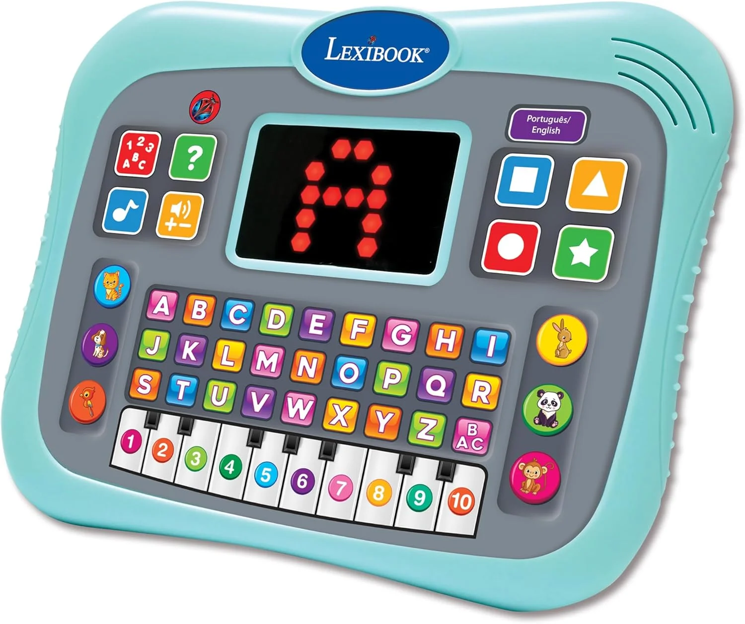 لِکسیبوک، تبلت آموزشی برای یادگیری اولیه، دوزبانه انگلیسی/پرتغالی، تبلت سخنگو با صفحه نمایش برای یادگیری حروف الفبا، اعداد و حیوانات، آبی، JCPAD007i4 لِکسیبوک، تبلت آموزشی برای یادگیری اولیه، دوزبانه انگلیسی/پرتغالی، تبلت سخنگو با صفحه نمایش برای یادگیری حروف الفبا، اعداد و حیوانات، آبی، JCPAD007i4