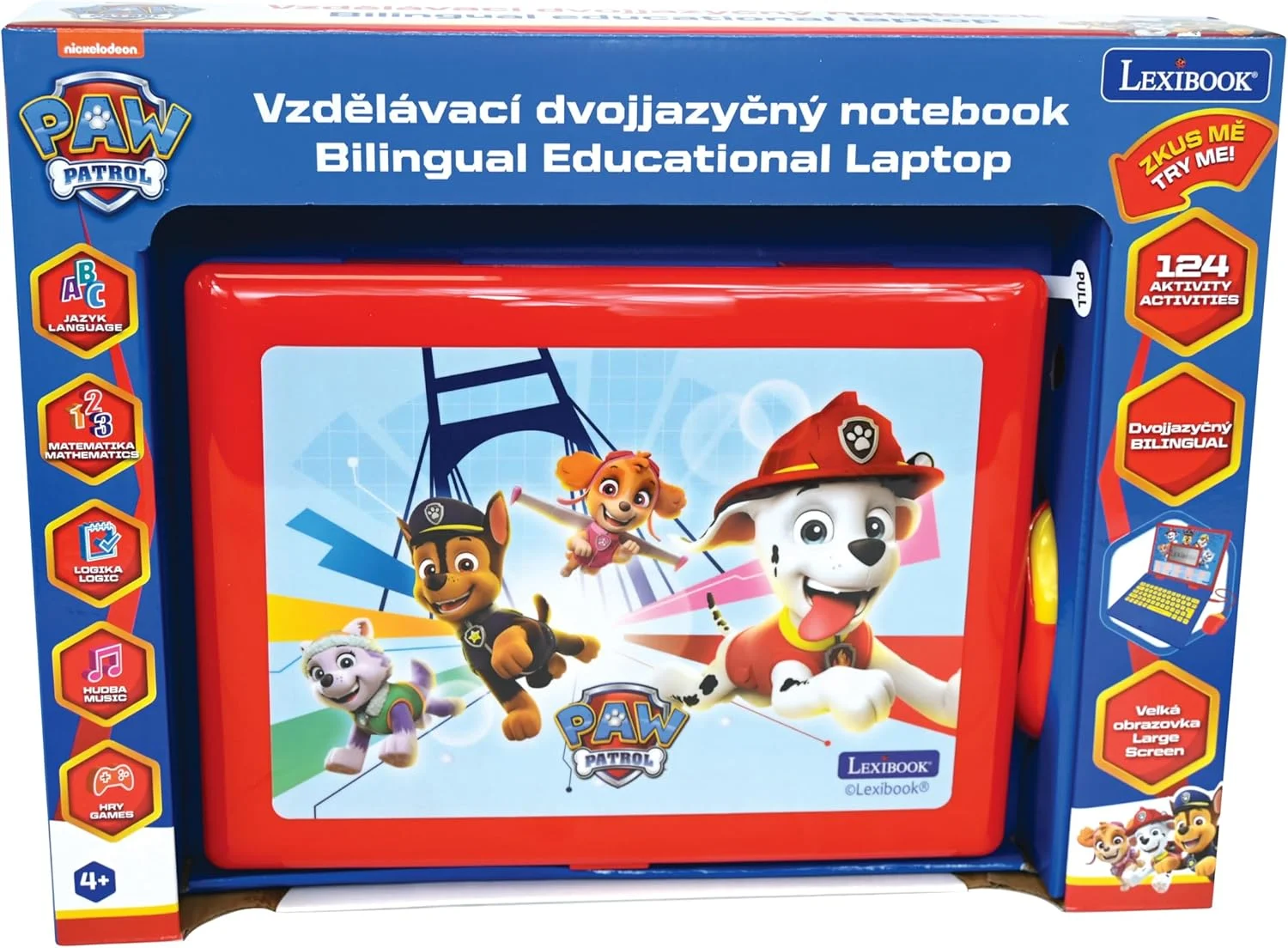 لپ تاپ آموزشی دو زبانه Lexibook JC598PAi12-B، سگ های نگهبان، به زبان انگلیسی/چکی، اسباب بازی برای کودکان با 124 فعالیت برای یادگیری، بازی و موسیقی، آبی/قرمز لپ تاپ آموزشی دو زبانه Lexibook JC598PAi12-B، سگ های نگهبان، به زبان انگلیسی/چکی، اسباب بازی برای کودکان با 124 فعالیت برای یادگیری، بازی و موسیقی، آبی/قرمز