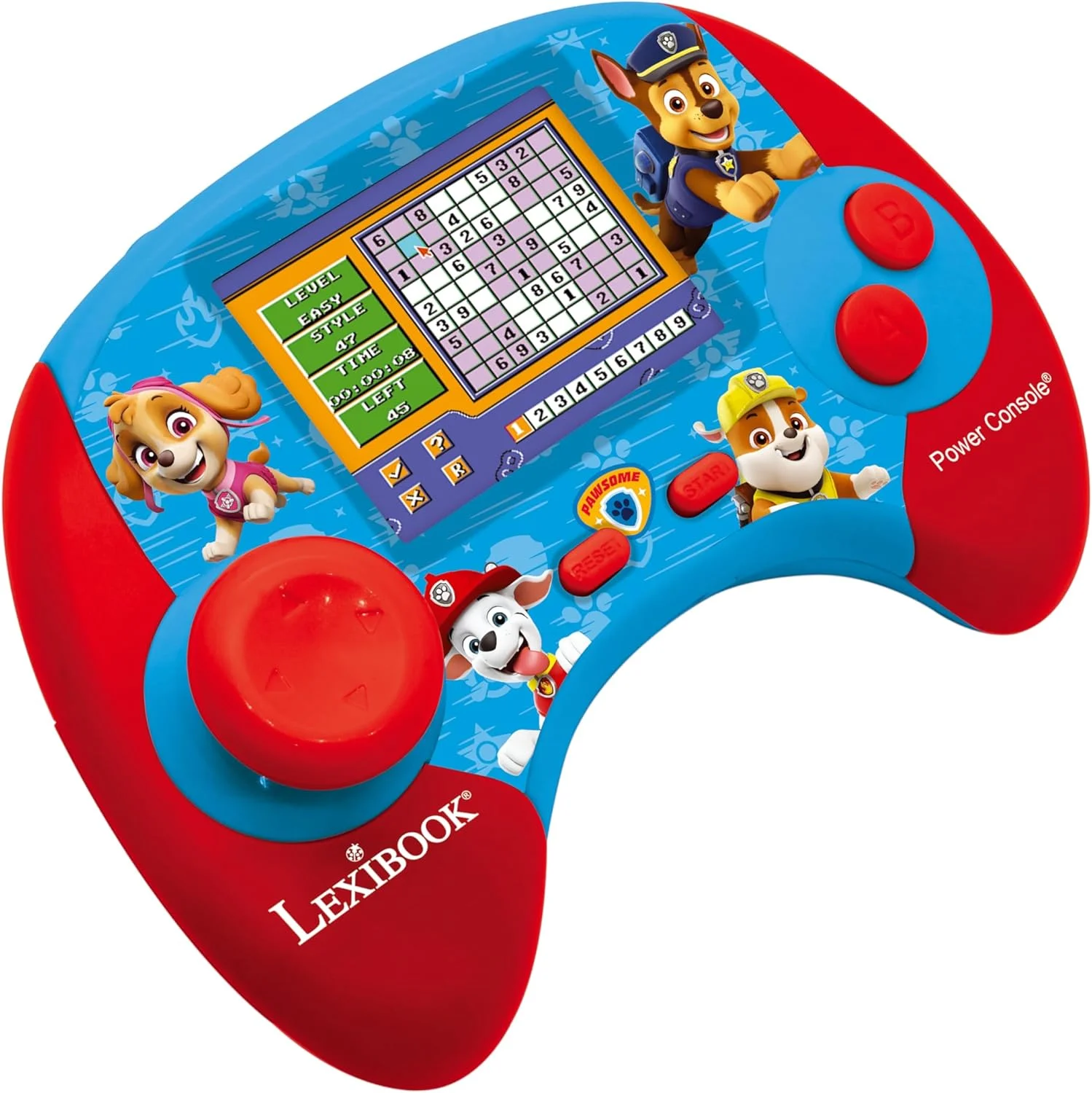 کنسول آموزشی دو زبانه Lexibook, Paw Patrol Power Console با 100 فعالیت به زبان انگلیسی/اسپانیایی, JCG100PAi2