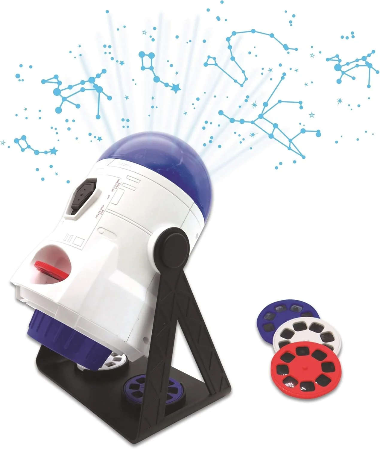 پروژکتور سیارهنمای 2 در 1 Lexibook با تصاویر و صورتهای فلکی، 24 تصویر برای کشف فضا، 2 گنبد صورت فلکی، STEM، سفید/آبی، NLJ180 پروژکتور سیارهنمای 2 در 1 Lexibook با تصاویر و صورتهای فلکی، 24 تصویر برای کشف فضا، 2 گنبد صورت فلکی، STEM، سفید/آبی، NLJ180