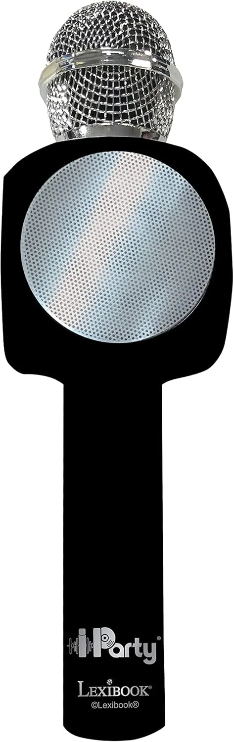 میکروفون بی سیم Lexibook iParty با بلندگو و چراغ، بلوتوث، عملکرد تغییر صدا، جلوه های نوری، اسلات میکرو SD، USB، مشکی/نقره ای، MIC260 میکروفون بی سیم Lexibook iParty با بلندگو و چراغ، بلوتوث، عملکرد تغییر صدا، جلوه های نوری، اسلات میکرو SD، USB، مشکی/نقره ای، MIC260