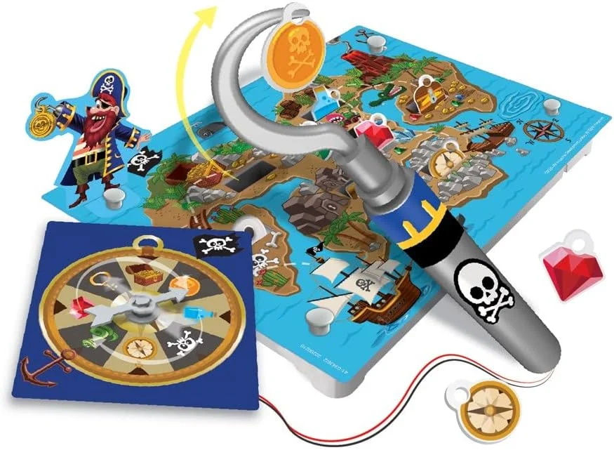 کیت بازی سازی دزدان دریایی 4M KidzLabs - بازی ماجراجویی تخته ای خود را بسازید و بازی کنید | کیت کاردستی DIY STEM برای کودکان 5 سال به بالا